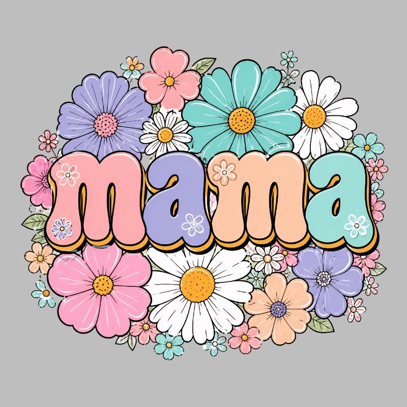 Retro Mama Blumen