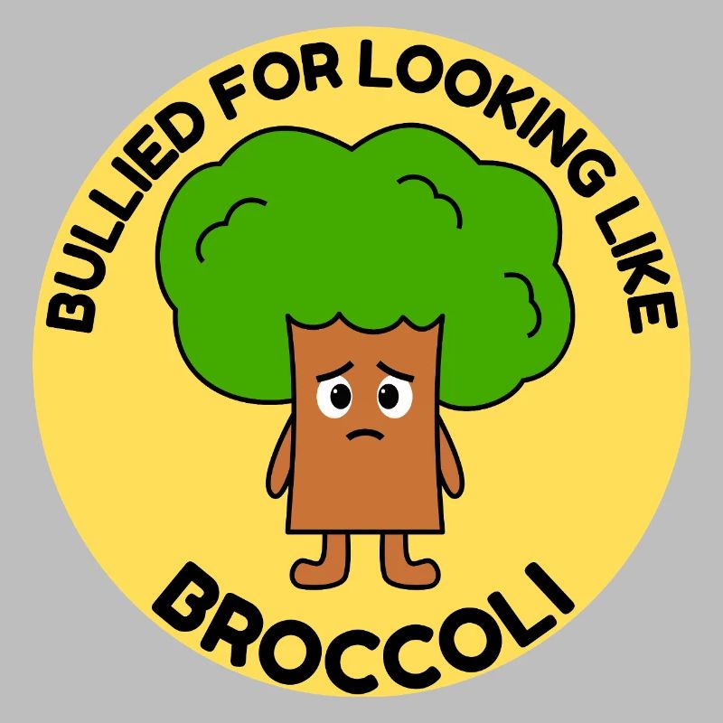 Drôle Brocoli Bande Dessinée Intimidation Arbre Intimidation