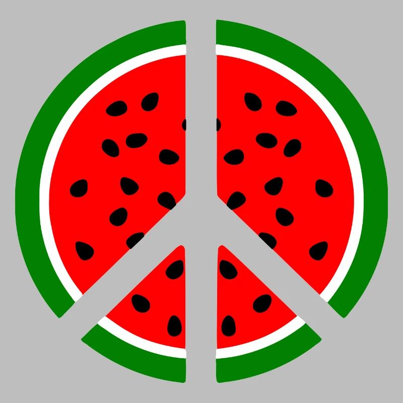 Signe de paix pastèque melon