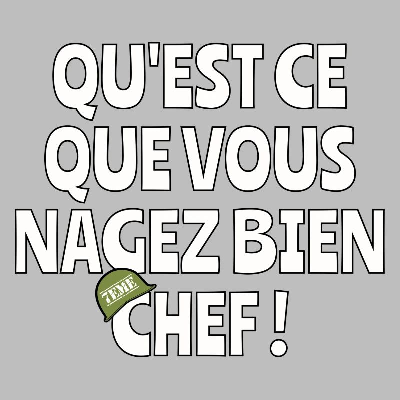 Qu’est-ce que vous nagez bien chef