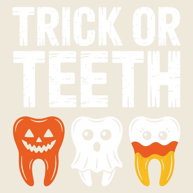 Trick oder Teeth Halloween-T-Shirt