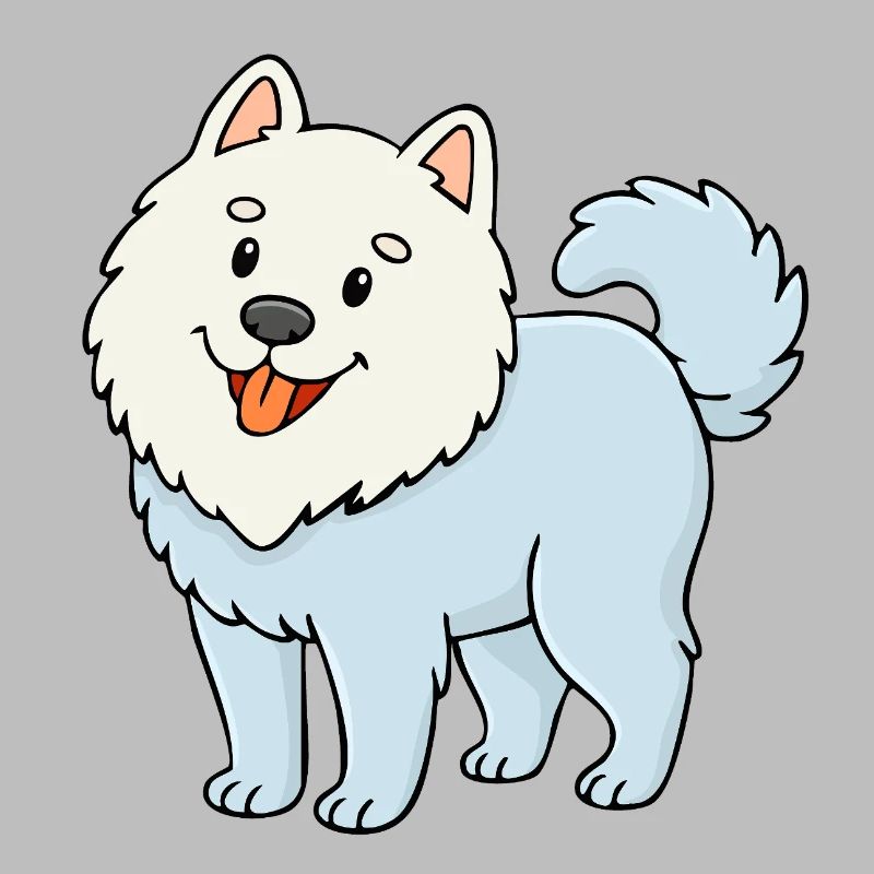 Fuzzy Dog (White/ Comic)