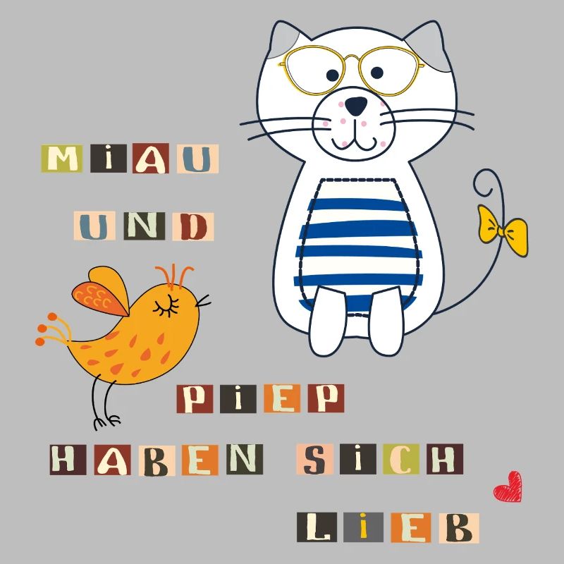 Katze und Vogel