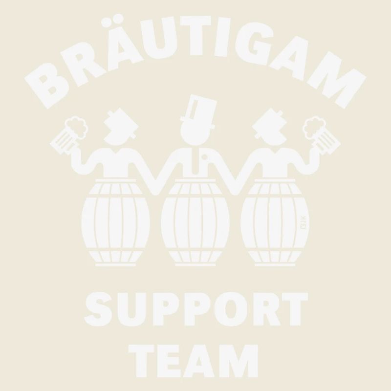 Bräutigam Support Team (JGA / Bierfässer / White)