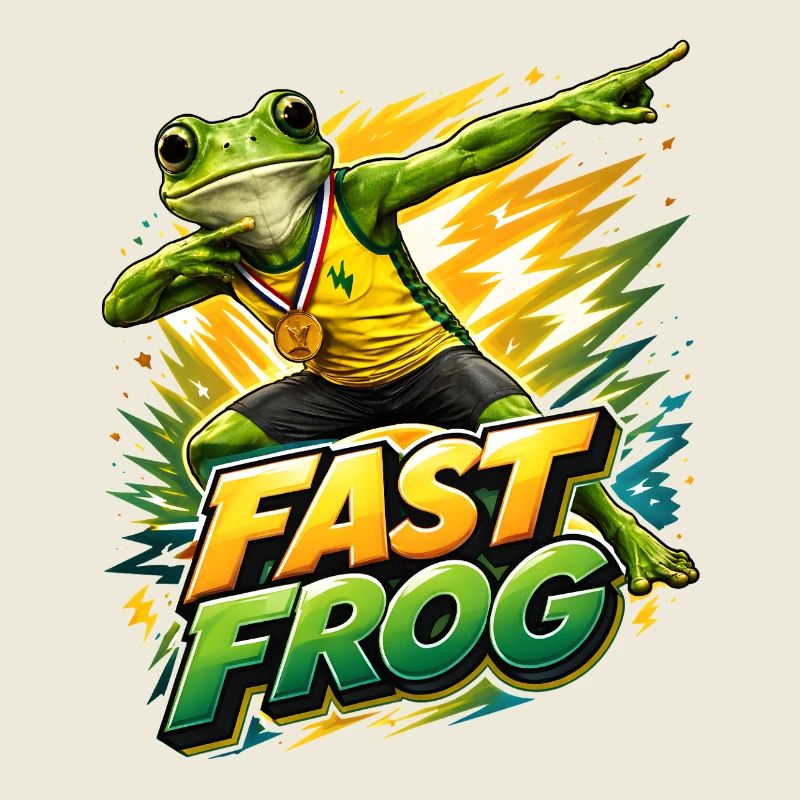 Grenouille avec médaille d’or