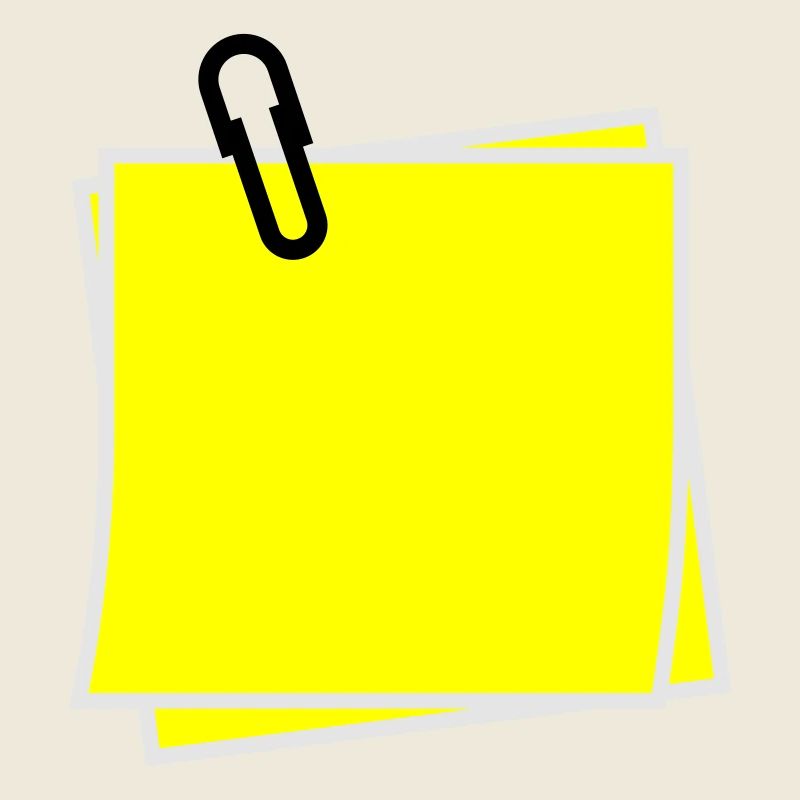 Postit | Zettel | gelber Zettel | Sticker |
