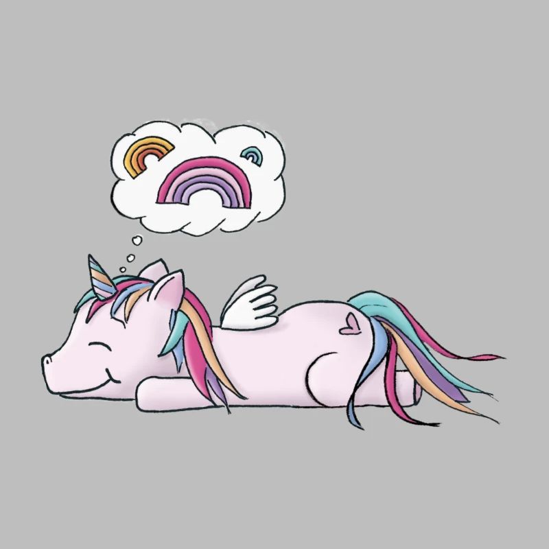Träumendes Einhorn