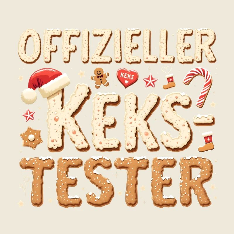 Offizieller Keks-Tester Weihnachten Plätzchen Spaß