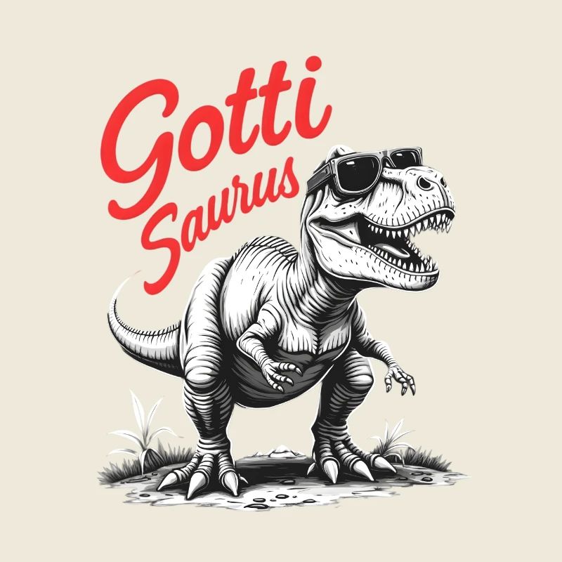 Gotti Saurus Einzigartige Gotti Patin Design