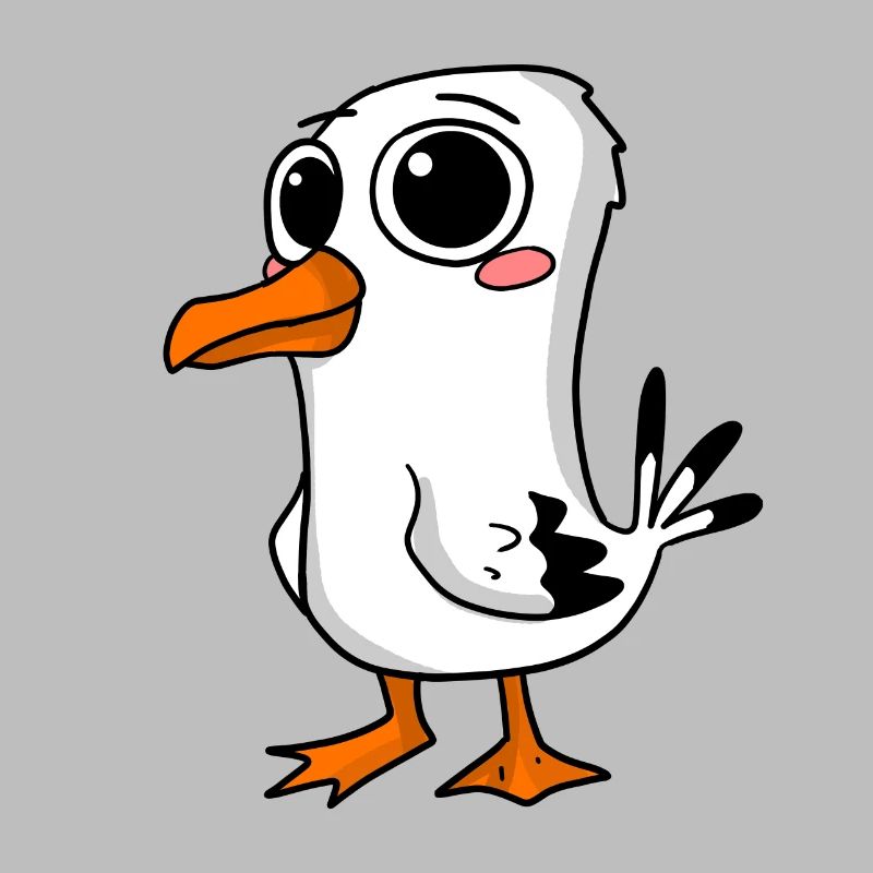 Niedliche Möwe