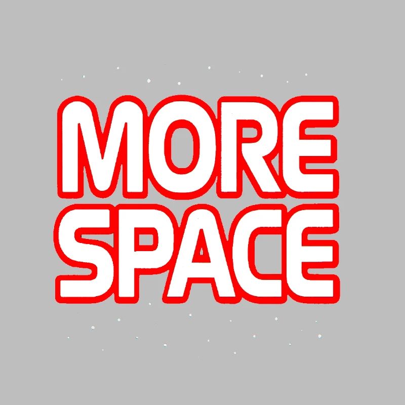 Plus de texte néon spatial