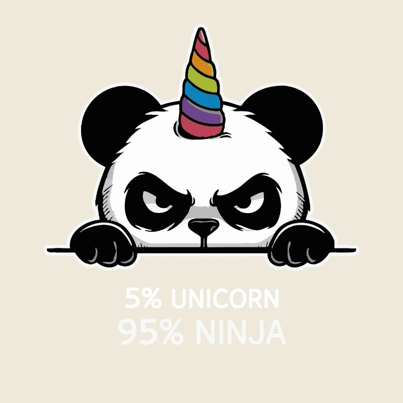 Panda Unicorn Ninja Saying