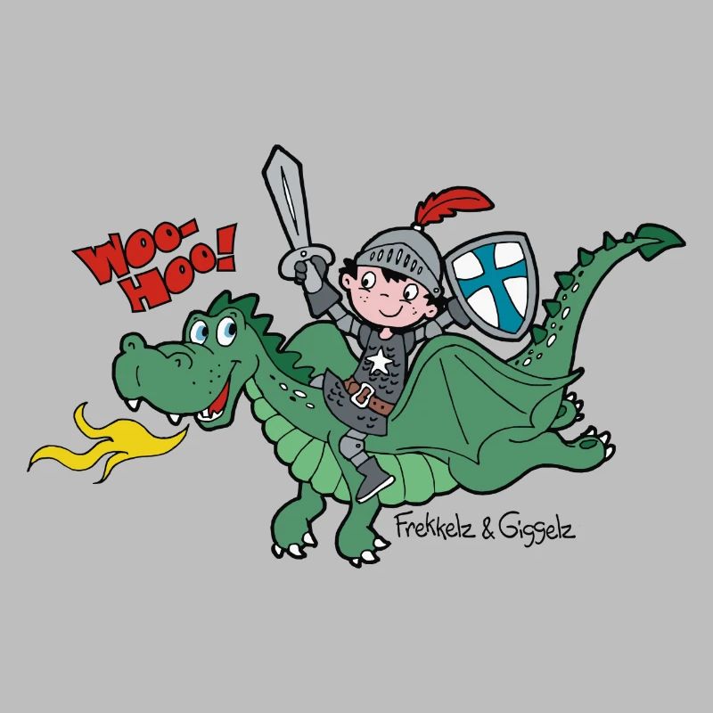 Petit Chevalier et son ami, le dragon