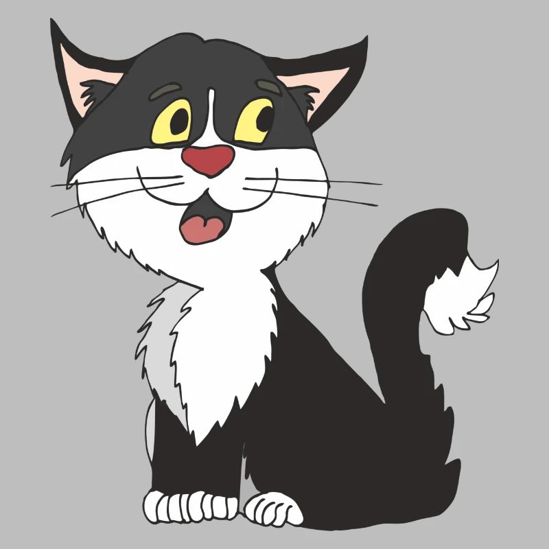 chat noir blanc