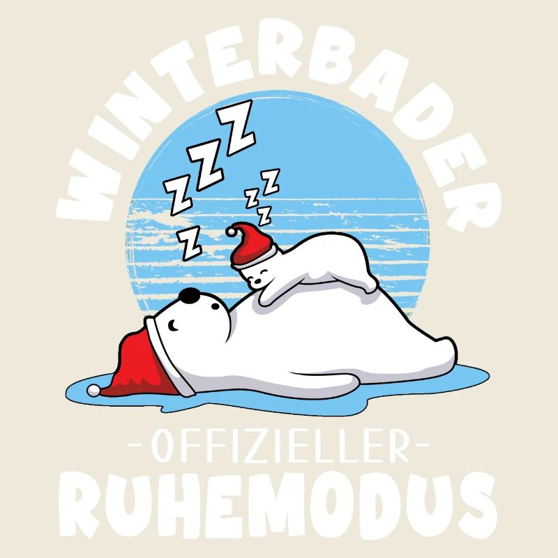 Eisbader Winterbaden Eiswasser Eisbär Winterruhe
