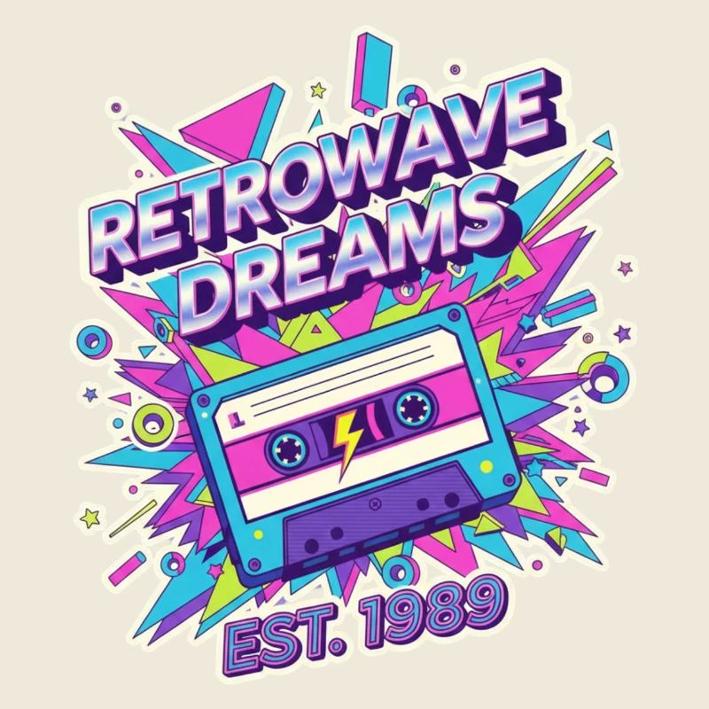 Retrowave Dreams – 80s Kassette Vintage Design