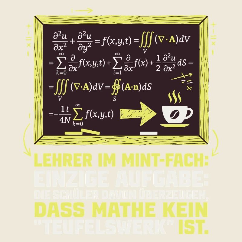 MINT Lehrer-Mathe-Kaffee-lustig
