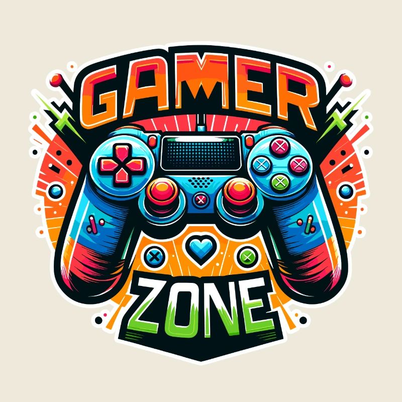 Gamer Zone - Controller Illustration