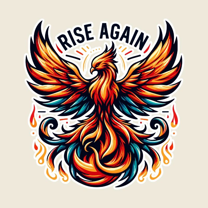 Rise Again - Phönix Illustration
