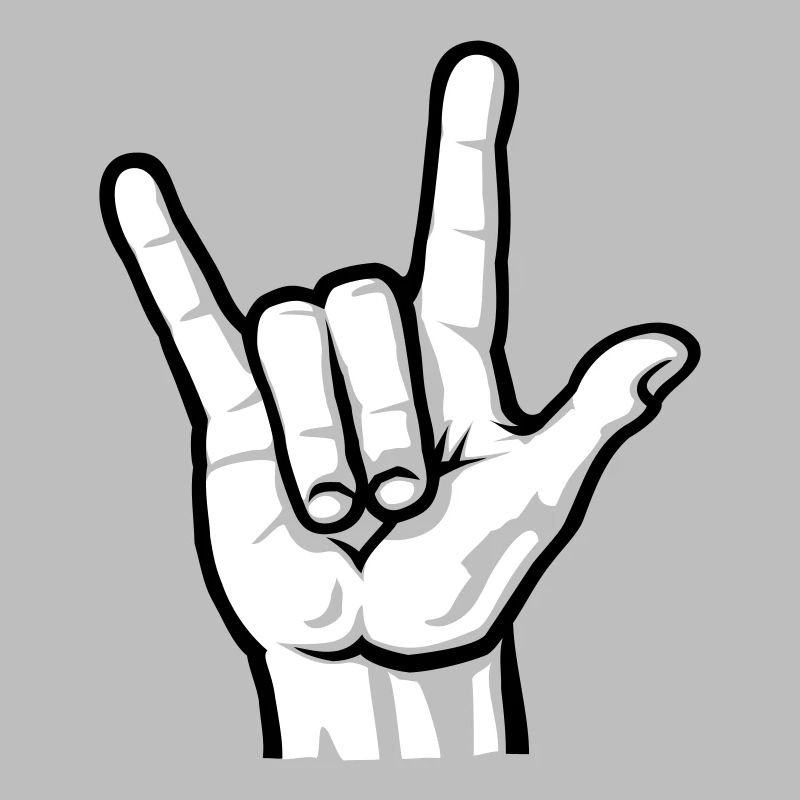 Devil Rock Hand (short) 2c