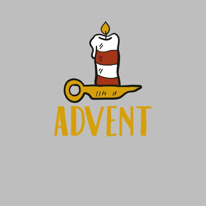 Advent One Candle Saison de Noël Countdown Cool