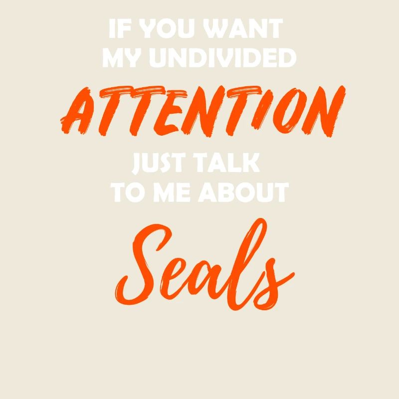 Seehund Robbe Tier Geschenk Idee