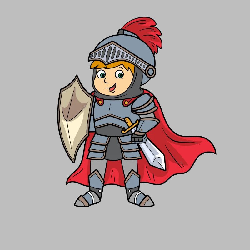 Chevalier amical comme conception de cadeau d'anniversaire