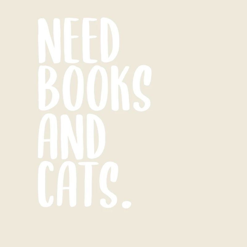 Bücher und Katzen Spruch