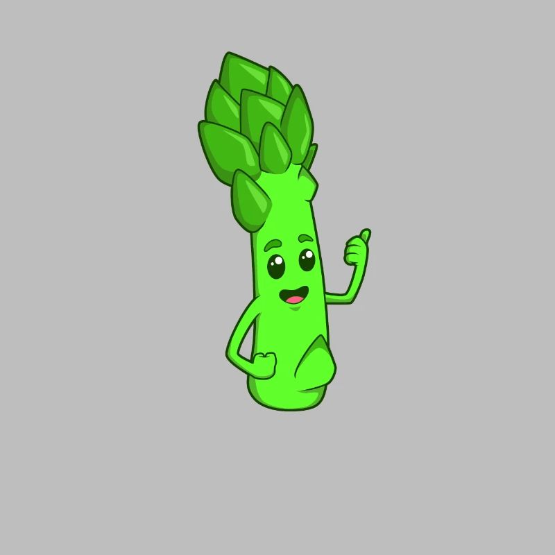 Bande dessinée asperges vertes