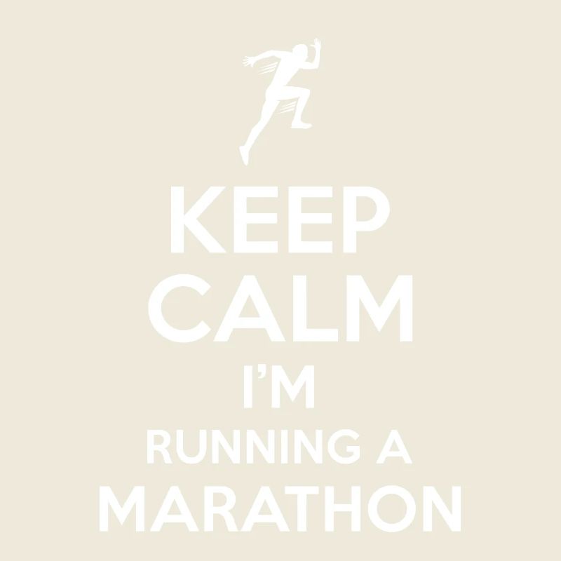 Marathon Spruch Keep Calm