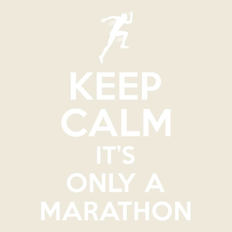 Marathon Spruch Keep Calm