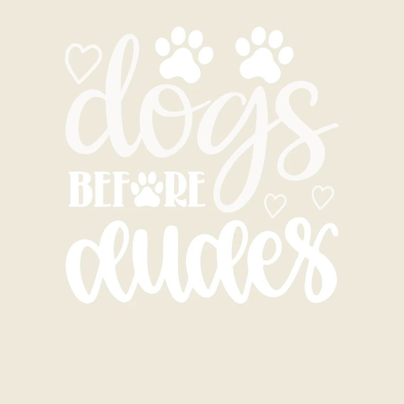 Chiens devant les gars