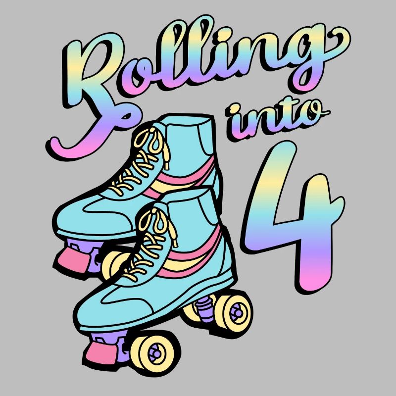 Rolling Into 4 Roller Skaters Schlittschuhe 4