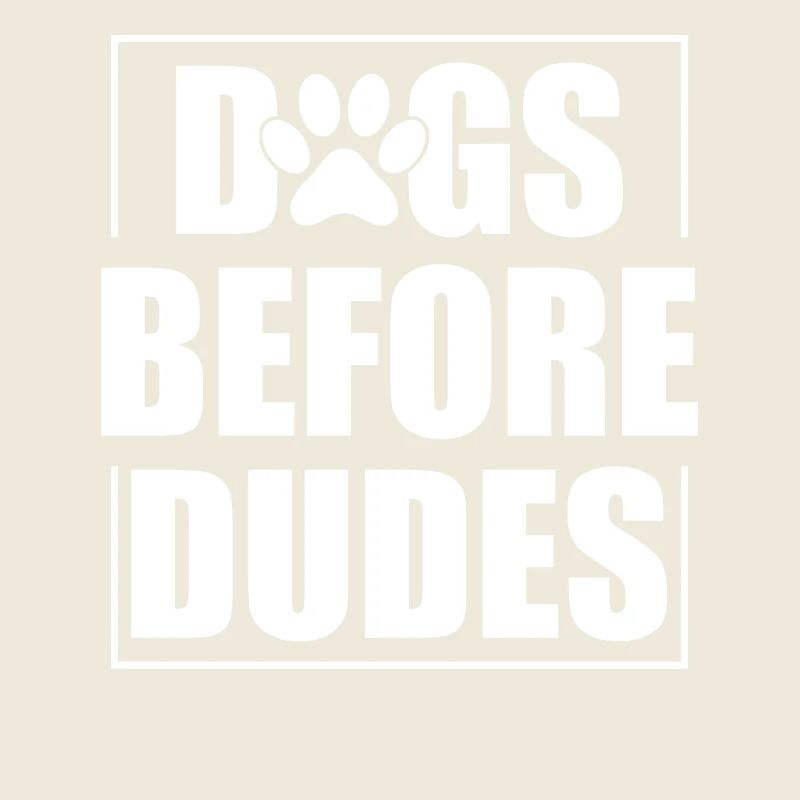 Chiens devant les gars