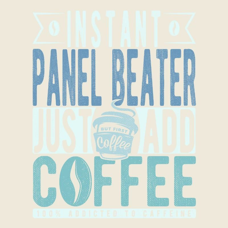 Panel Racket Coffee Saying