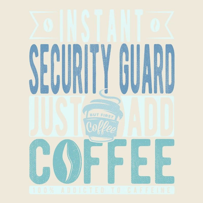 Café de l’agent de sécurité disant