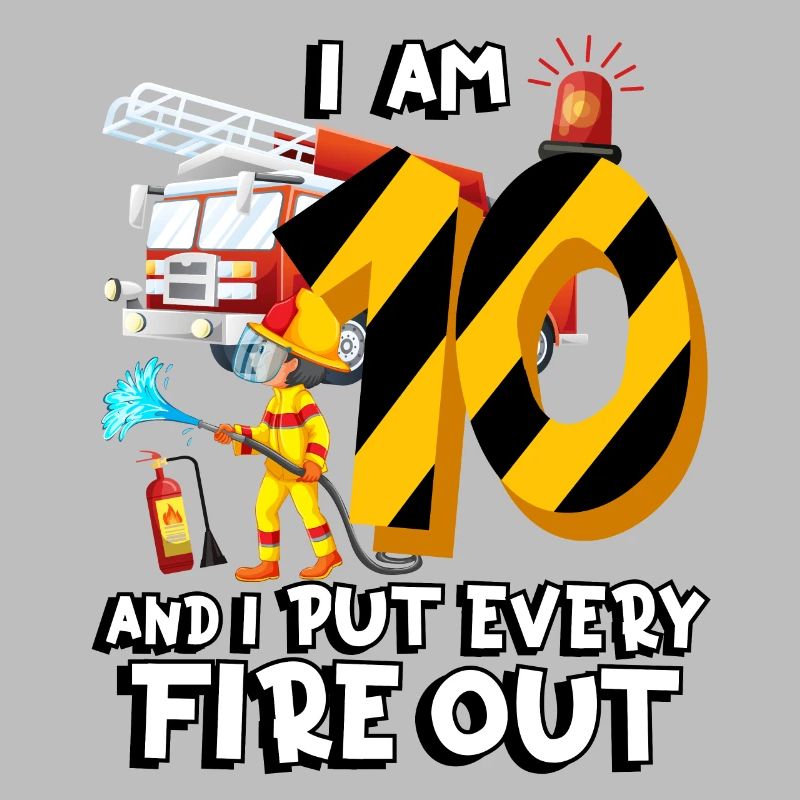 Fire engine firefighting I am 10 years old