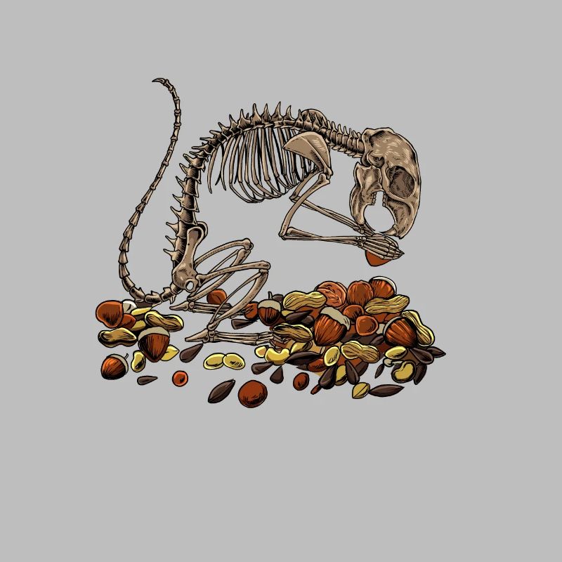 Squirrel Skeleton - Aestethic Goblincore