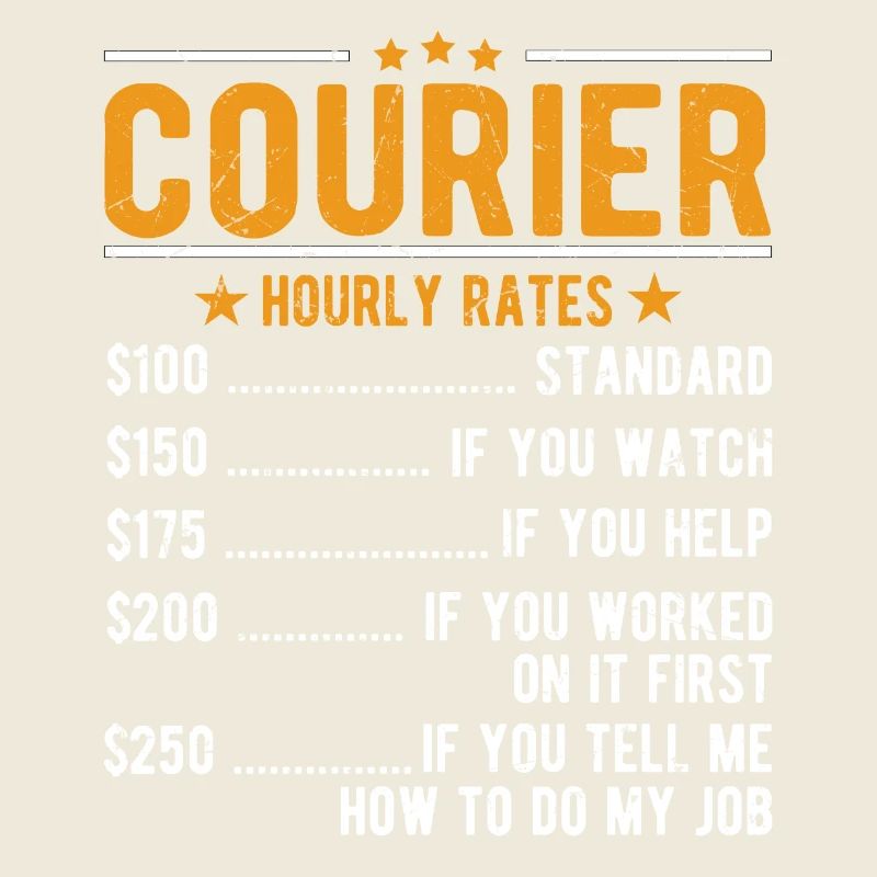 Courier hourly wage