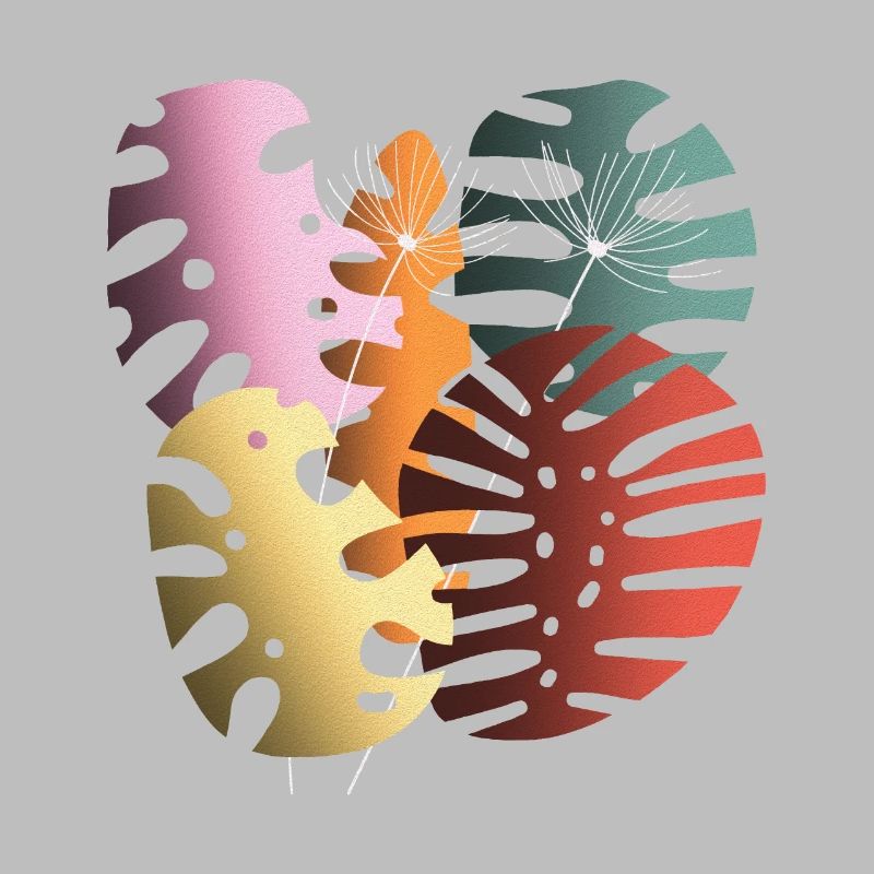 Monstera quitte Boho Design Boho Monstera