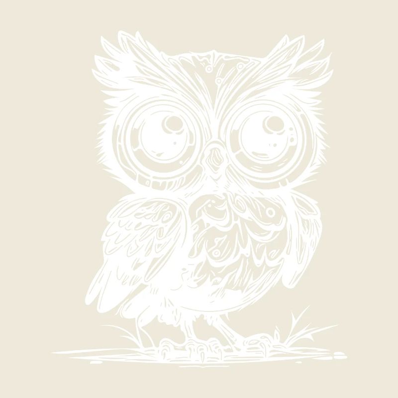 Wald Eule mit großen Augen