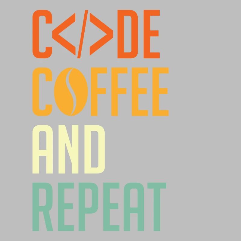 Codeur Spruch Code Café et Répéter