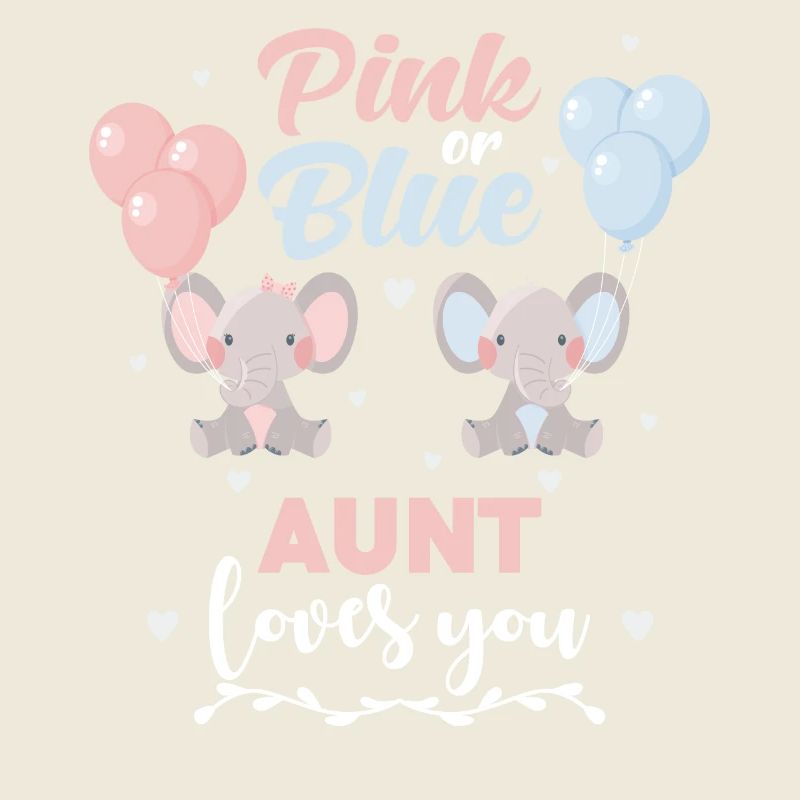 Rosa oder blaue Tante Elefant