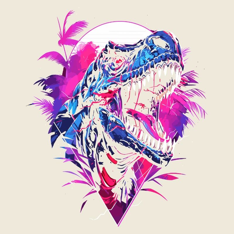 Synthwave T Rex