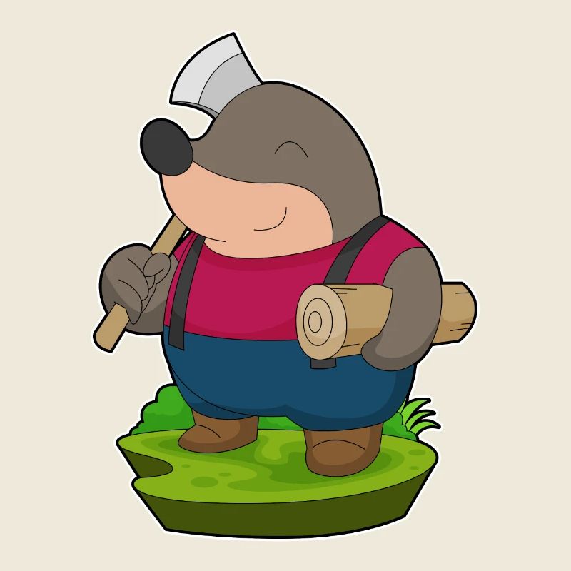 Mole Artisan Axe Tree Trunk