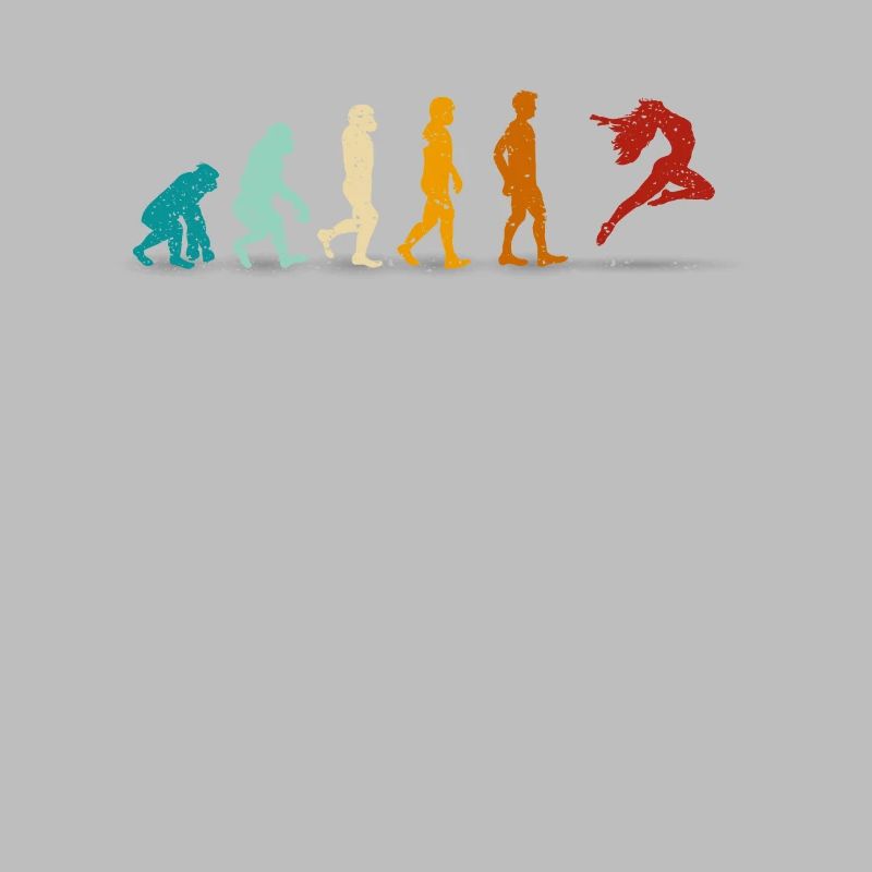 Tanzen Retro Tanzen Evolution des Menschen Tänzer