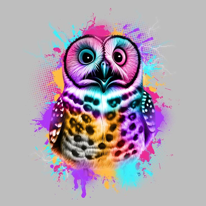 Eule Bunte Graffiti Eule