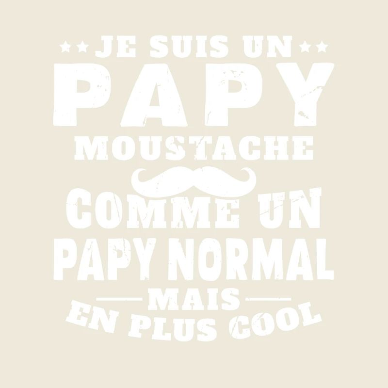 Un papy moustache comme un papy normal