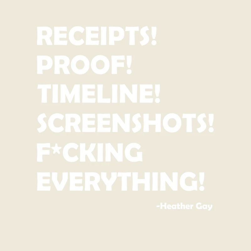 Receipts Proof Timeline Screenshots Everything