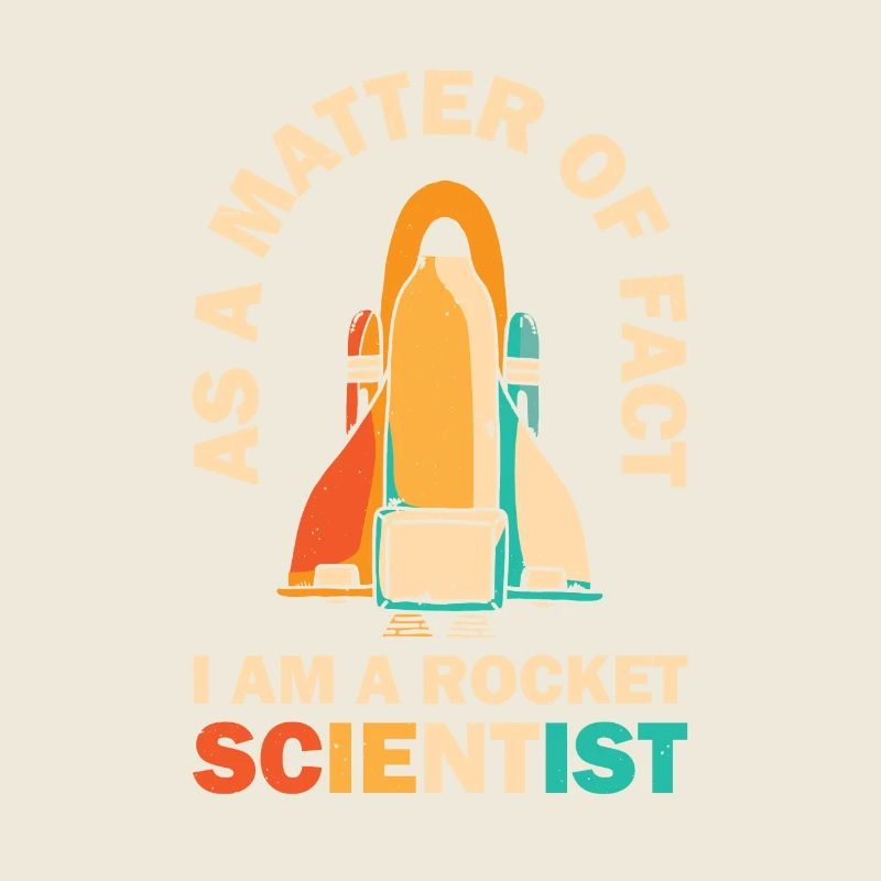 Retro Rocket Scientist Raumfahrer Spaceshuttle
